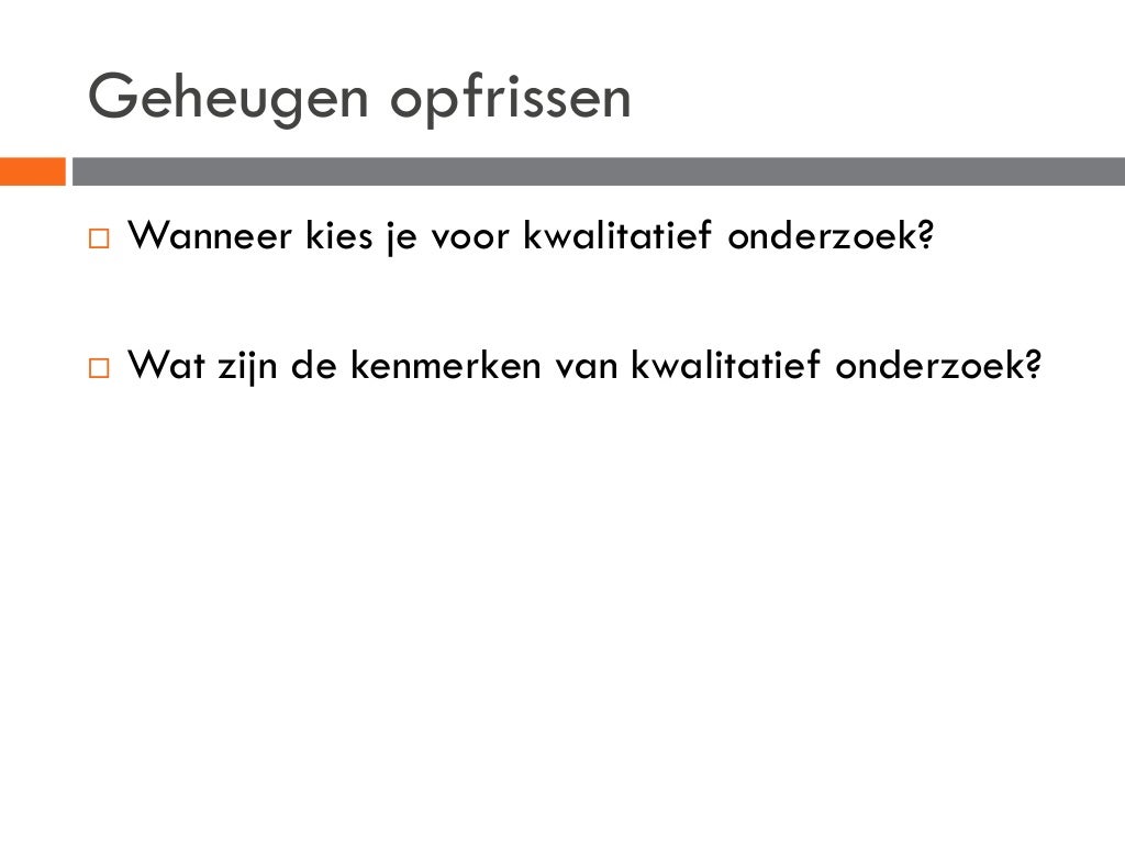 Kwalitatief onderzoek