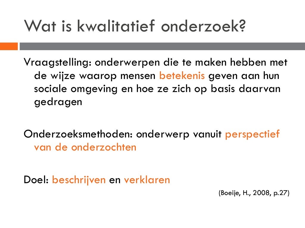 Kwalitatief onderzoek