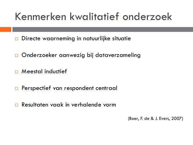 Kwalitatief onderzoek