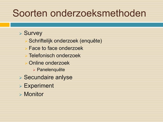 Kwantitatief onderzoek | PPTX