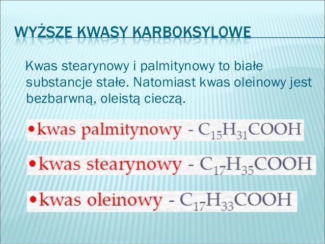 Kwasy karboksylowe informacje