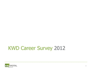 KWD Career Survey 2012


                         18
 