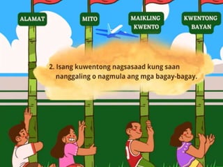 kwentong bayan-alamat-mito-elemento week 5.ppt