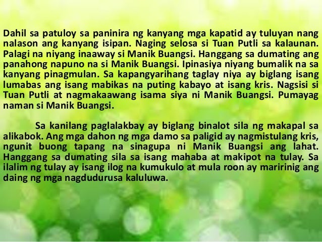 Kwentong Bayan Mula Sa Mindanao Kwentong bayan sa Rehiyon VIII, IX at X