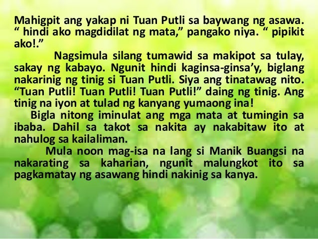 Kwentong Bayan Mula Sa Mindanao Maikling Kwentong Bayan Buod - Maikling Kwentong