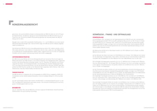 30                                                                                                                                                                                                                                               31




                KONZERNlagebericht



                genommen. Die durchschnittliche Zinslast im Gesamtportfolio der KWG AG belief sich mit 4,9 Prozent         Vermögens-, Finanz- und Ertragslage
                auf Vorjahresniveau. Die jährliche Tilgung der Finanzverbindlichkeiten der KWG AG belief sich auf 1,5
                Prozent pro Jahr. Die durchschnittliche Restzinsbindungslaufzeit der Verbindlichkeiten der KWG AG          Vermögenslage
                betrug rund 4,3 Jahre.                                                                                     Im Geschäftsjahr 2011 verringerte sich die Eigenkapitalquote der KWG AG nach den internationalen
                                                                                                                           Rechnungslegungsvorschriften IFRS bei deutlich gestiegener Bilanzsumme von 38,1 Prozent im Vorjahr
                Bezüglich des im Jahre 2012 auslaufenden Kreditvolumens i. H. v. rund 25 Millionen Euro finden derzeit     auf 36,8 Prozent zum 31. Dezember 2011, wobei die zur Durchführung der beschlossenen Kapital-
                Refinanzierungsverhandlungen statt. Zwischenzeitlich liegen der KWG AG bereits indikative Angebote         erhöhung geleisteten Einlagen und Agien noch nicht berücksichtigt wurden. Damit verfügt die KWG AG
                seitens vier Banken vor.                                                                                   weiterhin über eine für eine Immobiliengesellschaft sehr komfortable Eigenkapitalausstattung, die den
                                                                                                                           Ankauf weiterer Bestände erlaubt.
                Der Vorstand der KWG AG ist mit der Geschäftsentwicklung des Jahres 2011 äußerst zufrieden und für
                2012 weiter optimistisch. Das Umfeld für Transaktionen hat sich erholt, sodass sich mehr Möglichkeiten     Die Bilanzsumme erhöhte sich im Berichtsjahr deutlich von 205,2 Millionen Euro im Vorjahr auf 238,8
                zur Ausweitung des Immobilienbestandes ergeben sollten. Insgesamt wird auch für 2012 von steigenden        Millionen Euro Ende 2011.
                Umsätzen bei einer weiteren Verbesserung einzelner Kennzahlen ausgegangen.
                                                                                                                           Auf der Aktivseite der Bilanz dominieren mit 230,8 Millionen Euro (Vorjahr: 193,2 Millionen Euro) weiter-
                Unternehmensstruktur                                                                                       hin die langfristigen Vermögenswerte. Dabei stellen unverändert die als Finanzinvestitionen gehaltenen
                                                                                                                           Immobilien das Schwergewicht mit 226,4 Millionen Euro nach 188,6 Millionen Euro im Jahr zuvor.
                Die KWG Kommunale Wohnen AG ist eine Aktiengesellschaft nach deutschem Recht und fungiert als
                Mutterunternehmen des KWG-Konzerns. Die einzelnen Bestände sind Objektgesellschaften zugeordnet,
                                                                                                                           Die kurzfristigen Vermögenswerte reduzierten sich von 12,1 Millionen Euro im Vorjahr auf 8,1 Millionen
                die alle in den Konzernabschluss einbezogen werden. Zum 31. Dezember 2011 gehörten zum Konzern
                                                                                                                           Euro zum Bilanzstichtag 2011. Die flüssigen Mittel des Konzerns sind durch nachhaltige Investitionen
                insgesamt 30 (Vorjahr: 16) Tochtergesellschaften. Eine Aufstellung der einzelnen Beteiligungen findet
                                                                                                                           in den eigenen Immobilienbestand und gezielte Zukäufe auf 3,6 Millionen Euro nach 8,7 Millionen
                sich in den Notes des Konzernabschlusses. Der Sitz der Gesellschaft ist Hamburg. Daneben waren Mit-
                                                                                                                           Euro im Vorjahr zurückgegangen.
                arbeiter des KWG-Konzerns operativ an den Standorten Bad Langensalza, Berlin, Bremen, Celle, Erfurt,
                Gelsenkirchen, Glauchau, Braunschweig und Hainichen tätig.
                                                                                                                           Auf der Passivseite der Bilanz erhöhte sich das Konzerneigenkapital ohne Berücksichtigung der zur
                                                                                                                           Durchführung der beschlossenen Kapitalerhöhung geleisteten Einlagen und Agien nach IFRS deutlich
                Finanzstruktur                                                                                             auf 87,8 Millionen Euro nach 78,1 Millionen Euro im Vorjahr. Der Eigenkapitalzuwachs ist im Wesentlichen
                Die KWG AG hat am 31. Dezember 2011 ein Grundkapital von 10.804.729 Euro, eingeteilt in 10.804.729         auf den Konzernjahresüberschuss in Höhe von 9,8 Millionen Euro zurückzuführen.
                nennwertlose, auf den Inhaber lautende Stückaktien, auf die ein anteiliger Betrag von 1,00 Euro je Aktie   Das langfristige Fremdkapital reduzierte sich von 118,6 Millionen Euro im Vorjahr auf 112,8 Millionen
                entfällt.                                                                                                  Euro zum Jahresultimo 2011. Dabei handelt es sich vor allem um den Rückgang langfristiger Finanz-
                                                                                                                           schulden. Diese betrugen zum Bilanzstichtag 104,7 Millionen Euro (Vorjahr: 114,2 Millionen EUR).
                Aus dem genehmigten Kapital sollen weitere 325.859 Aktien zur Kaufpreisbegleichung von im Jahr
                2011 durchgeführten Akquisitionen geschaffen werden. Die rechtliche Entstehung durch die Eintra-           Das kurzfristige Fremdkapital erhöhte sich deutlich von 8,6 Millionen Euro im Vorjahr auf 36,0 Millionen
                gung im Handelsregister steht noch aus.                                                                    Euro. Der Anstieg resultiert aus der Zunahme der kurzfristigen Finanzschulden von 5,0 Millionen Euro im
                                                                                                                           Vorjahr auf 31,0 Millionenen Euro zum Ende des Berichtsjahres. Die Neustrukturierung der auslaufen-
                                                                                                                           den Finanzierungen im Geschäftsjahr 2012 bietet der KWG AG aufgrund des derzeit äußerst niedrigen
                Mitarbeiter                                                                                                Zinsniveaus die Chance auf zusätzliches Einsparpotenzial hinsichtlich des Zinsergebnisses und auf eine
                Zum 31. Dezember 2011 hat die KWG AG im Konzern insgesamt 46 Mitarbeiter (Vorjahresstichtag:               weitere gezielte Optimierung der KWG-Finanzierungsstruktur.
                38 Mitarbeiter) und zwei Vorstände beschäftigt.




KONZERNLAGEBERICHT                                                                                                                                                                                                               KONZERNLAGEBERICHT
 