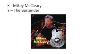 X - Mikey McCleary
Y – The Bartender
 