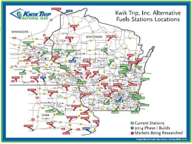 kwik trip locations map wisconsin