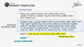 PROMPT TEMPLATES
CHATGPT
 