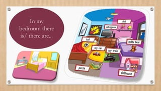 In my
bedroom there
is/ there are...
 