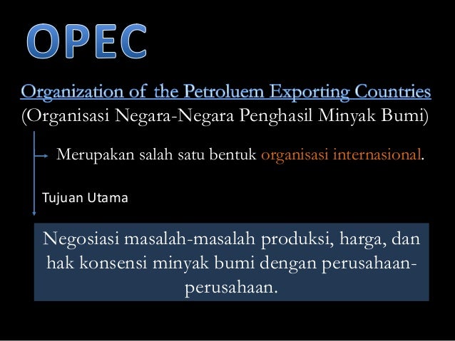 Opec Pengantar Opec Pengantar