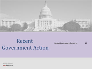 Brought to you by:
KW Research
Recent
Government Action
Recent Foreclosure Concerns 10
 
