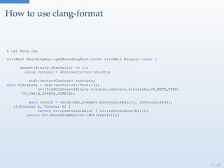 Hands on clang-format | PDF