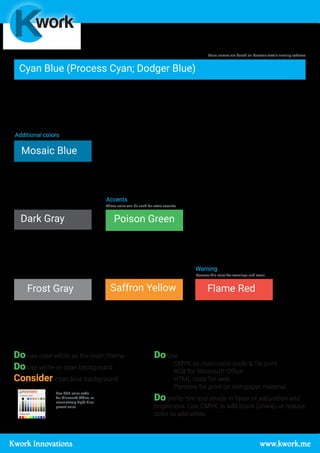 Visual Guidelines - Example from Kwork Innovations | PDF