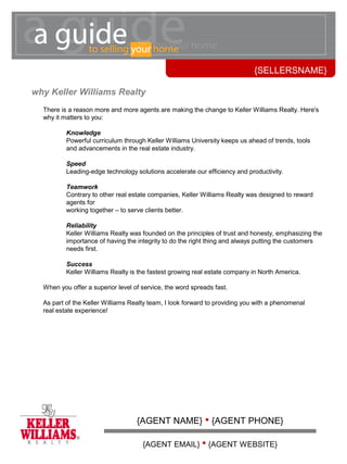 Keller Williams Pre-Listing FSBO Presentation | PPT