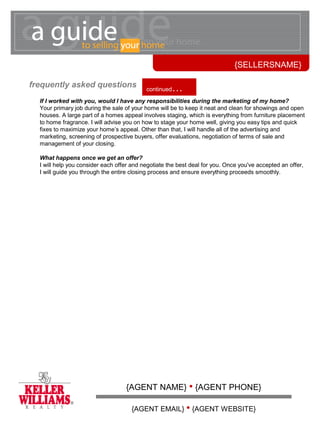 Keller Williams Pre-Listing FSBO Presentation | PPT