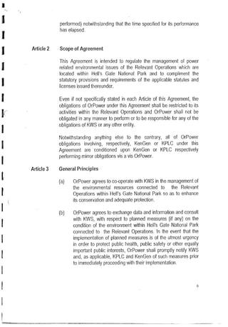 KWS / Ormat Environmental Management Agreement | PDF