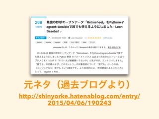 元ネタ（過去ブログより）
http://shinyorke.hatenablog.com/entry/
2015/04/06/190243
 
