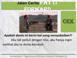 Resume Film Pay It Forward | PPTX