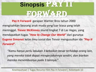 Resume Film Pay It Forward | PPTX