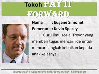 Resume Film Pay It Forward | PPTX