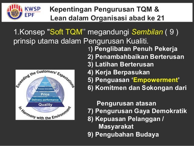 Kepentingan Pengurusan TQM dan Lean dalam Organisasi abad ke21