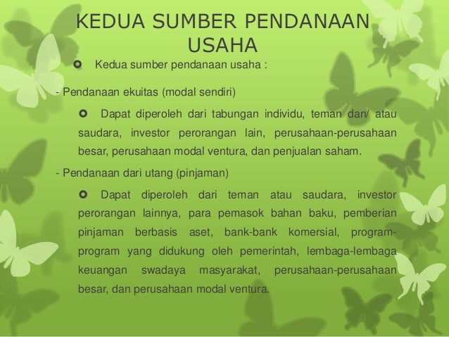 usaha pinjaman perorangan modal Kewirausahaan Kelompok Slide