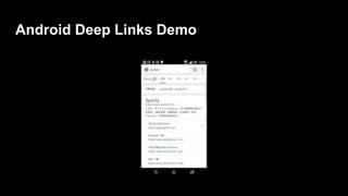 Android Deep Links Demo
 