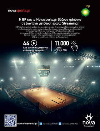 Συνεργασία BP & Novasports.gr