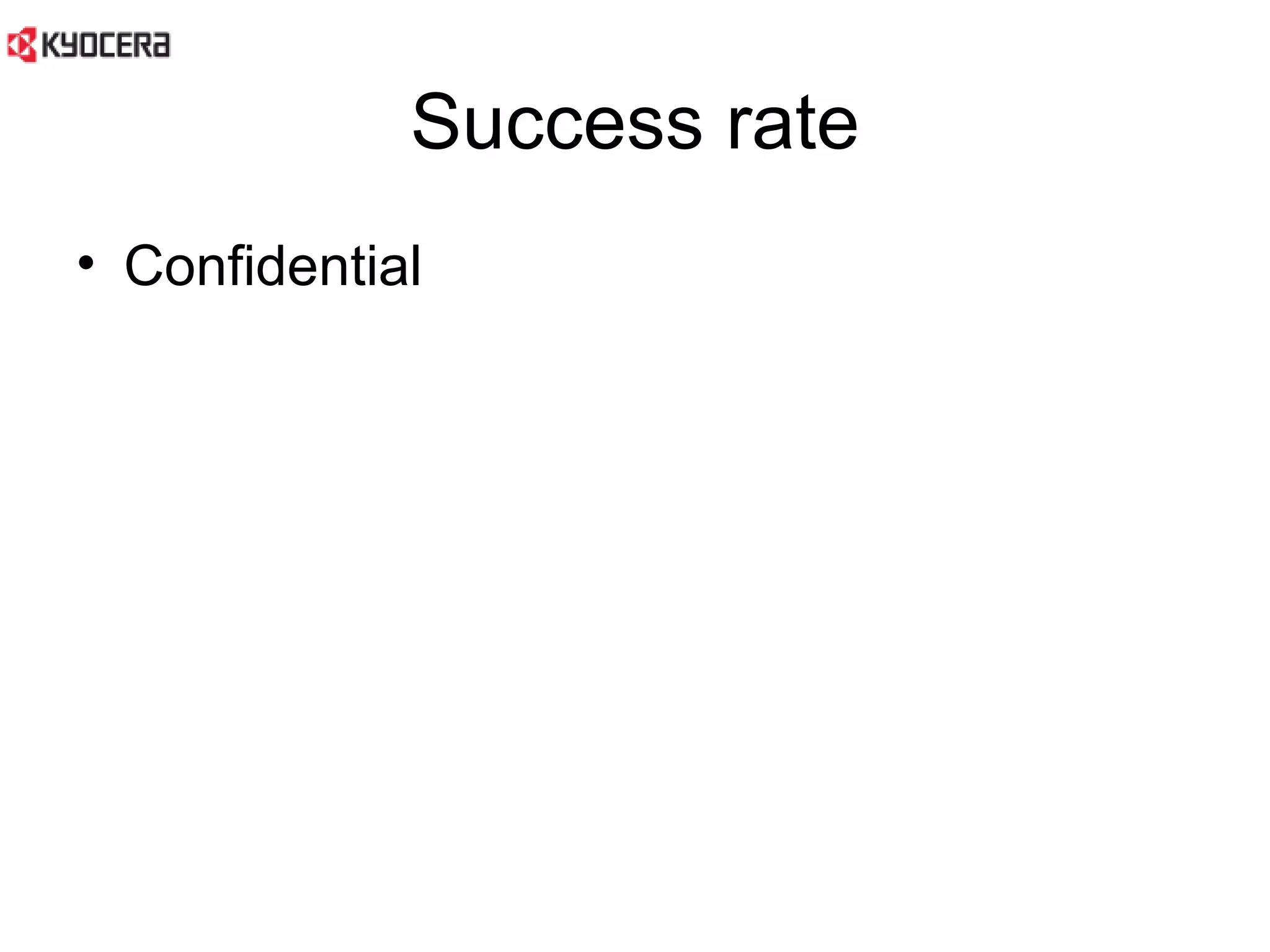 Success rate Confidential 