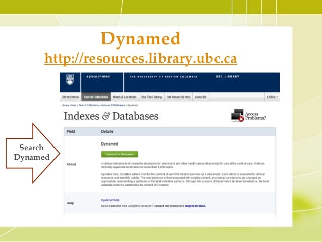 Ubc Y1 Medical Undergraduate Program Library Orientation August 28