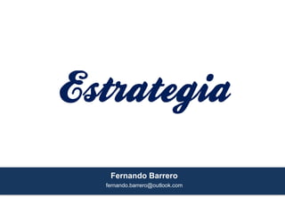 Fernando Barrero
fernando.barrero@outlook.com
 
