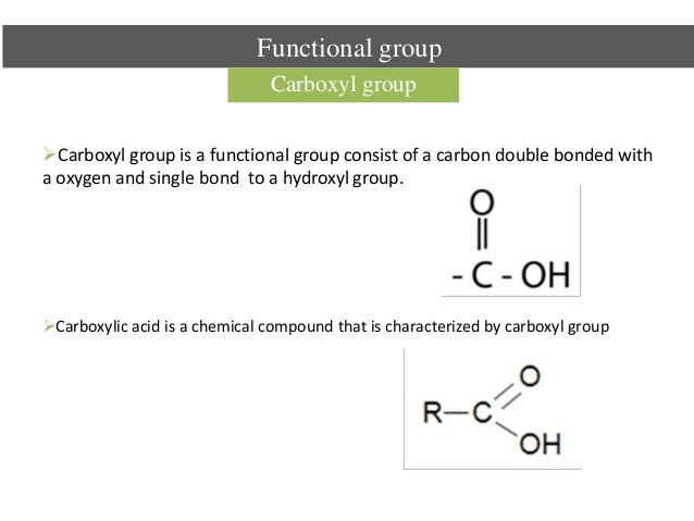 Functional Groups And Chemical Reactions In Food