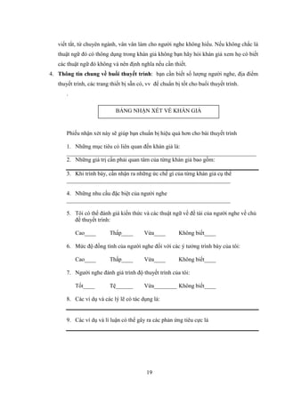 Ky Nang Thuyet Trinh