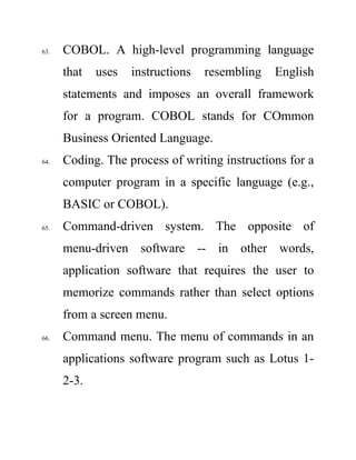 Mc computer glossary new | DOC