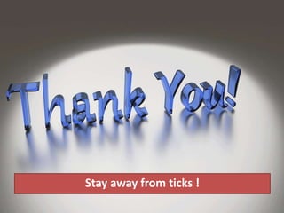Stay away from ticks !
 