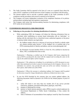 Know your KYC & AML Ploicy - DMI Housing Finance | PDF