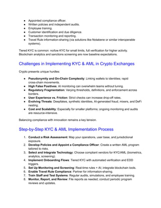 Comprehensive Guide to KYC & AML Compliance for Crypto Exchanges | PDF