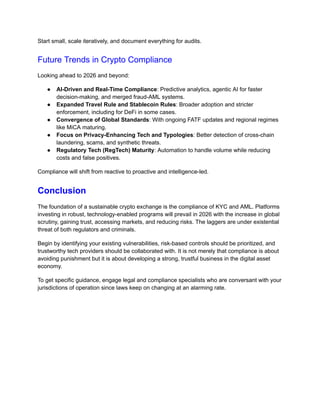 Comprehensive Guide to KYC & AML Compliance for Crypto Exchanges | PDF