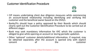 Cip Process Kyc Kycamlrbinb guidelines | PPTX