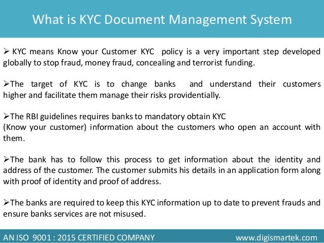 Why kyc is important Why kyc is important