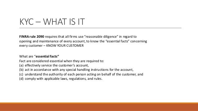 Kyc Know Your Costumer And The Importance Of Suitability