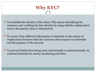 Kyc Know Your Customer | PPT