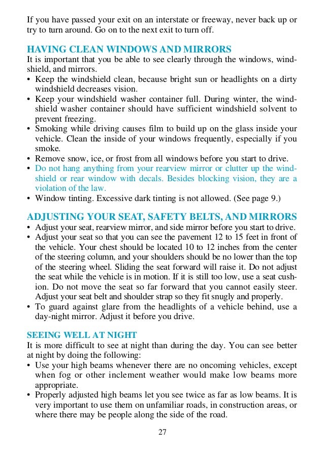 Ky drivers manual
