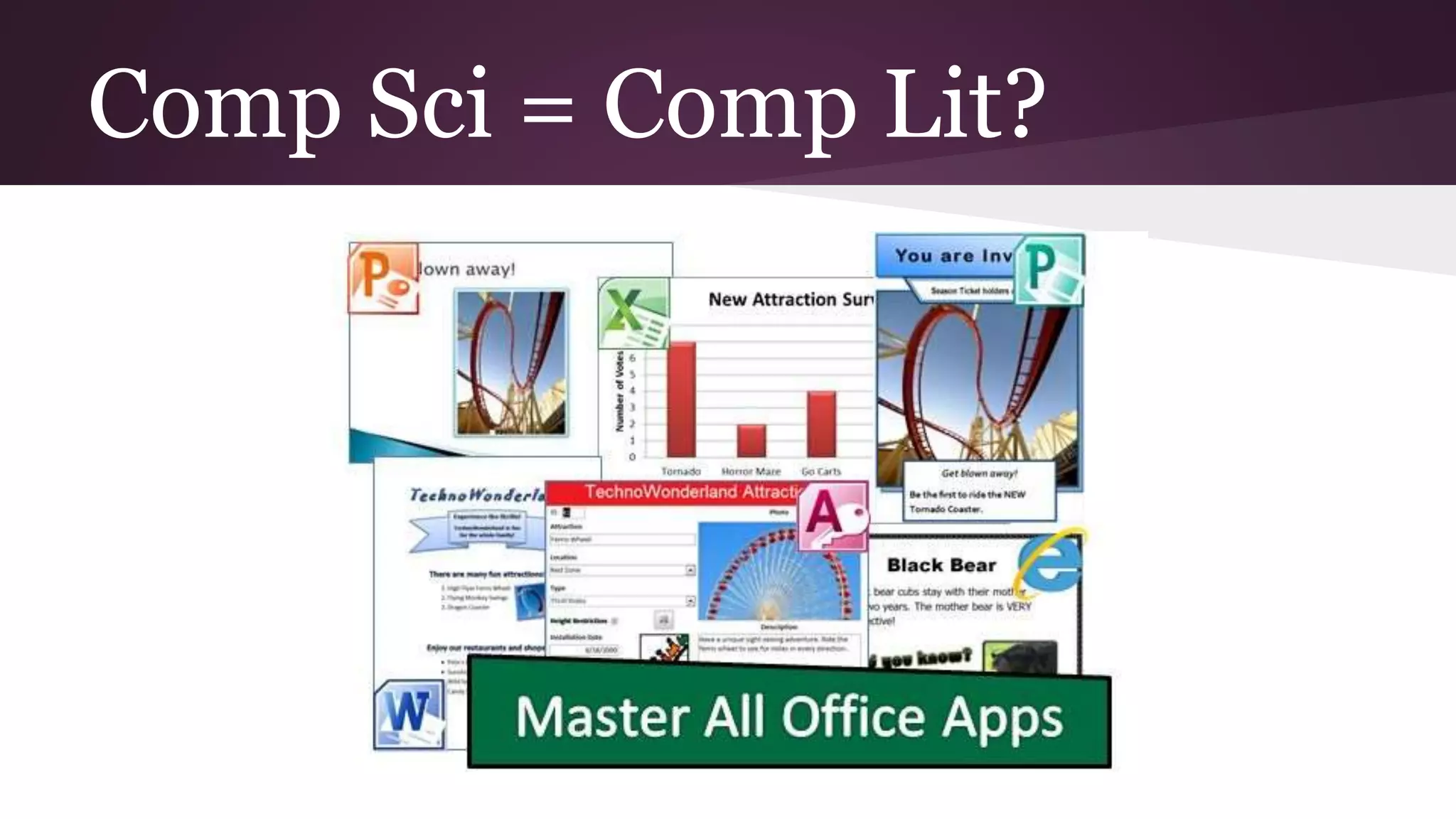 Comp Sci = Comp Lit?
 