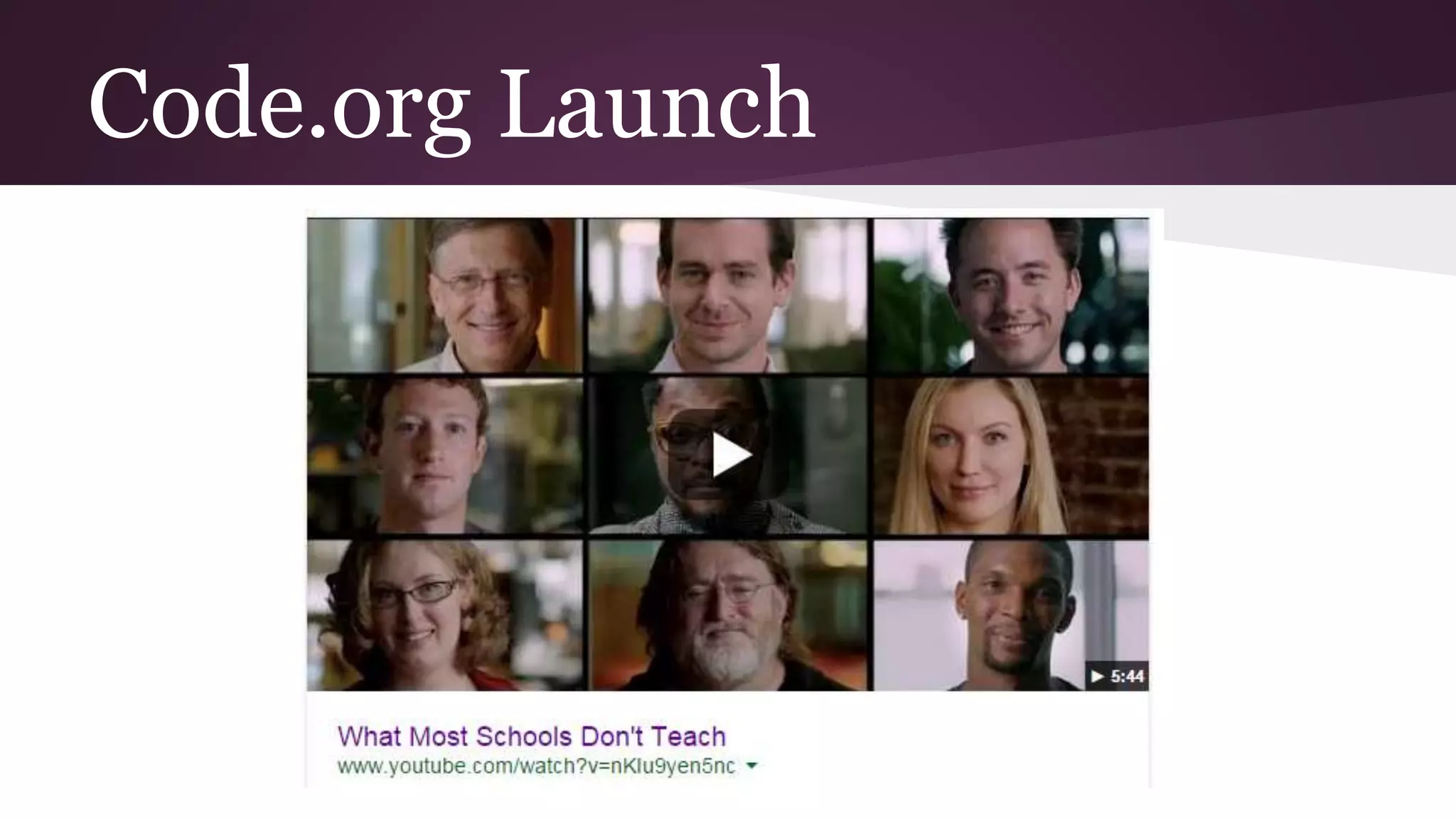 Code.org Launch
 