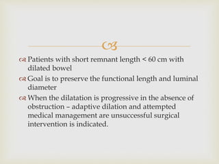 Short bowel syndrome | PPTX