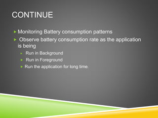 Mobile performance testing | PPTX