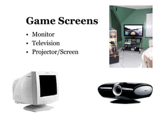 Game Screens Monitor  Television Projector/Screen 