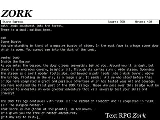 ZORK Text RPG  Zork 